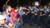 Armenia - Riot police disperse protesters on Marshal Bagramian Avenue, Yerevan, 12Sep2015.
