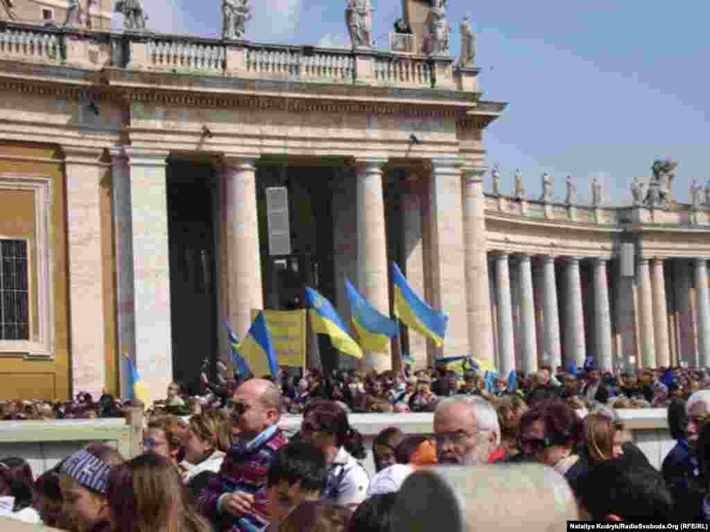 Українські паломники під час загальної аудієнції у Ватикані