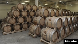 Armenia - Brandy stored at a distillery in Yerevan.