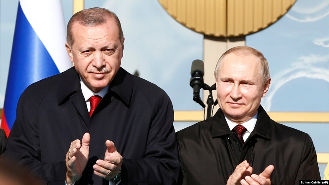Recep Tayyip Erdogan i Vladimir Putin, u predsjedničkoj palati u Anakri 3. aprila 2018.