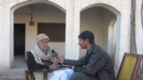 Bannu:Famous Pashtun poet Abdul Rahim Majzoob talking to Mashaal reporter Umardaz Wazir
