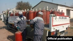Доставка газовых баллонов в дома.