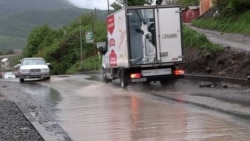 Գուգարքի հիմնանորոգված ճանապարհներին անձրևի ժամանակ հեղեղ է