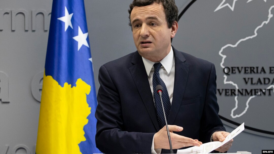 Premijer Kosova na dužnosti Aljbin Kurti 