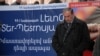 Armenia - Former President Levon Ter-Petrosian at an election campaign rally, February 13, 2008.