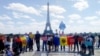 Protestul simpatizanților Mișcării „ACUM” la Paris
