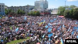 Жалобний мітинг до 65-ї річниці депортації кримських татар, Сімферополь, 18 травня 2009 р. 