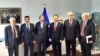 Архивска фотографија - средба на партиските лидери со еврокомесарот Јоханес Хан