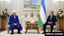 Президент Мирзиёев Ўзбекистон мусулмонлари идораси раиси, муфтий Усмонхон Алимовни қабул қилди. Тошкент шаҳри, 2020, 6 январь.