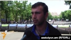 «Ո՛չ թալանին» նախաձեռնության անդամ Վաղինակ Շուշանյան, 25-ը հունիսի, 2015թ.