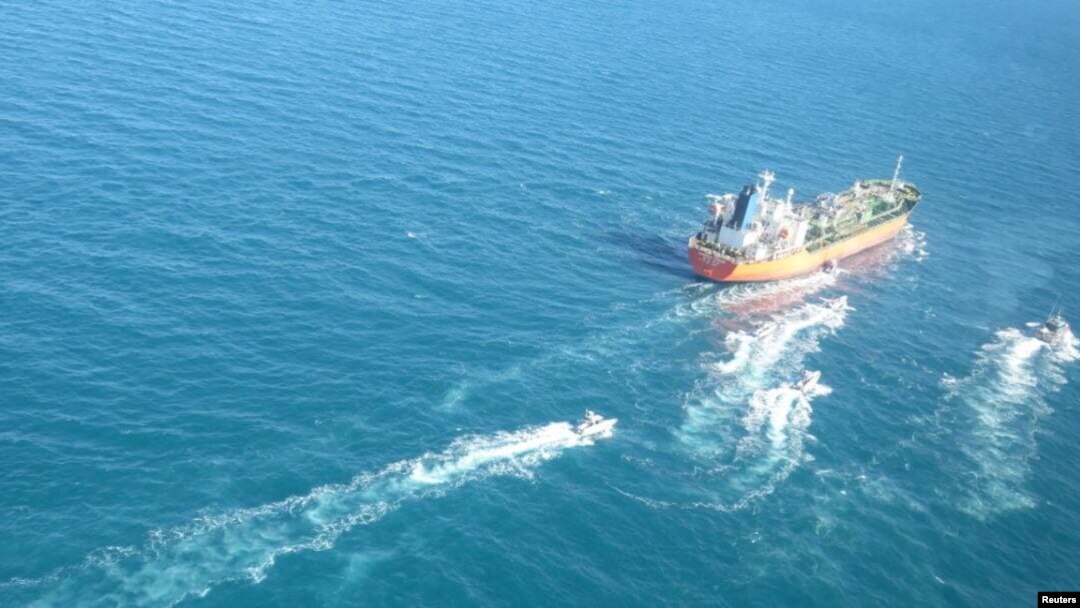 Tanker pod zastavom Južne Koreje koji je zaplijenio Iran u vodama Zaliva, Iran, 4. januara 2021.