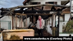 Milan Jovanović u spaljenoj kući