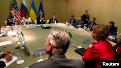 Учасники чотиристоронньої зустрічі за круглим столом, Женева, 17 квітня 2014 року