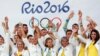 Церемонія проводів Олімпійської збірної України на Олімпійські ігри в Ріо-де-Жанейро. Київ, 23 липня 2016 року