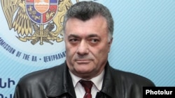 Armenia - Ruben Hakobian, deputy chairman of the opposition Zharangutyun party, at the Central Election Commission in Yerevan, 22Mar2012.