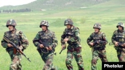Armenia -- Soldiers hold exercises, undated.
