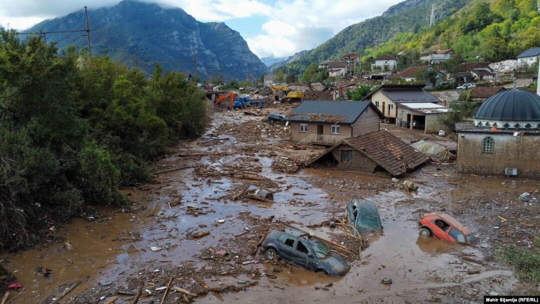 Selo Donja Jablanica u BiH razoreno poplavama i klizištima, 7. oktobar 2024.